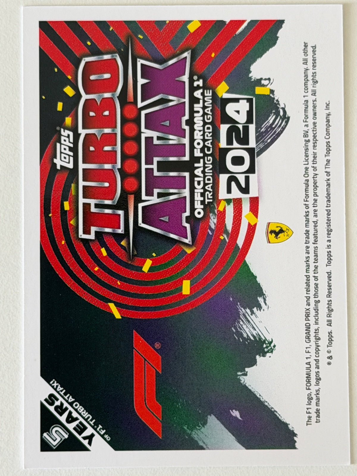 Charles Leclerc Base Topps Turbo Attax F1 170 NM (Back)