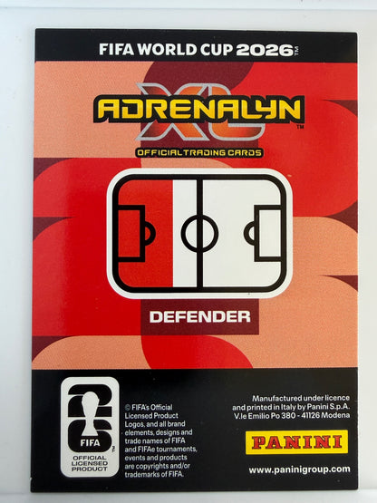 Willian Pacho Base Panini Adrenalyn XL FIFA World Cup 148 NM (Back)