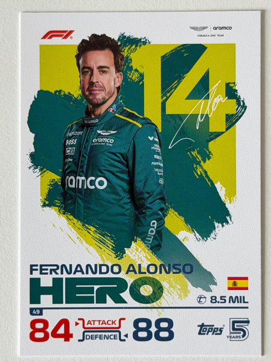 Fernando Alonso Base Topps Turbo Attax F1 49 NM