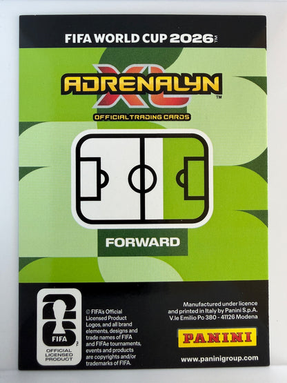 Kylian Mbappe Base Panini Adrenalyn XL FIFA World Cup 180 NM (Back)