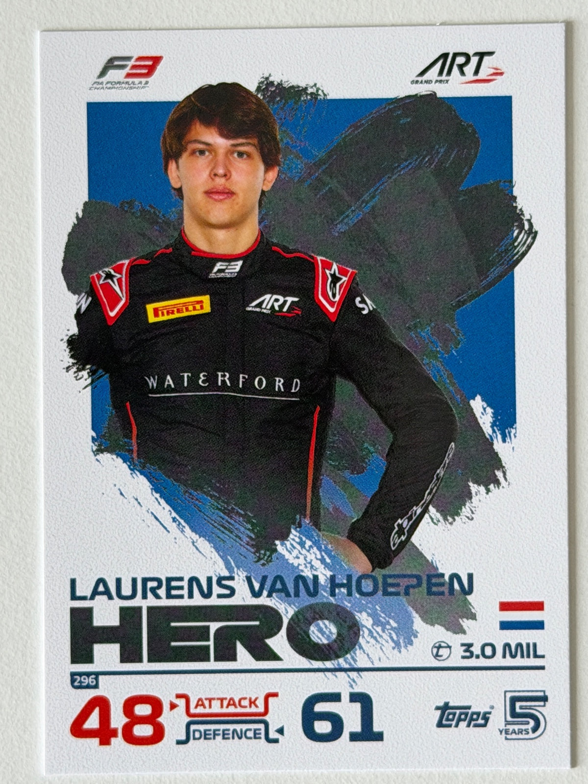 Laurens Van Hoepen Base Topps Turbo Attax F1 296 NM