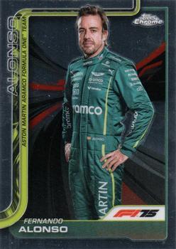 Fernando Alonso Base Topps Chrome Formula 1 9 NM