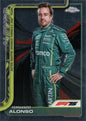 Fernando Alonso Base Topps Chrome Formula 1 9 NM