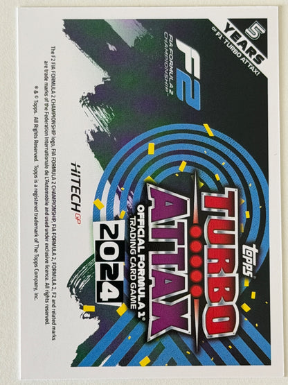 Paul Aron Base Topps Turbo Attax F1 260 NM (Back)