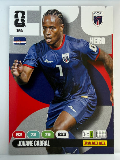 Jovane Cabral Base Panini Adrenalyn XL FIFA World Cup 104 NM