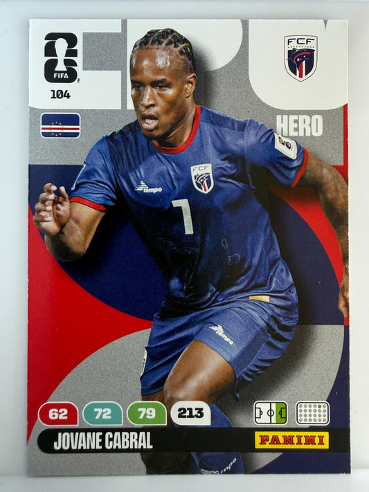 Jovane Cabral Base Panini Adrenalyn XL FIFA World Cup 104 NM