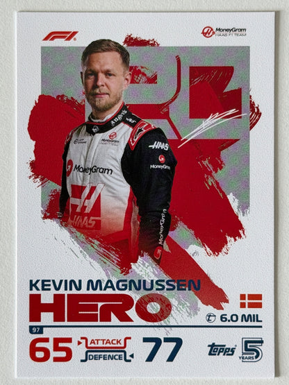 Kevin Magnussen Base Topps Turbo Attax F1 97 NM