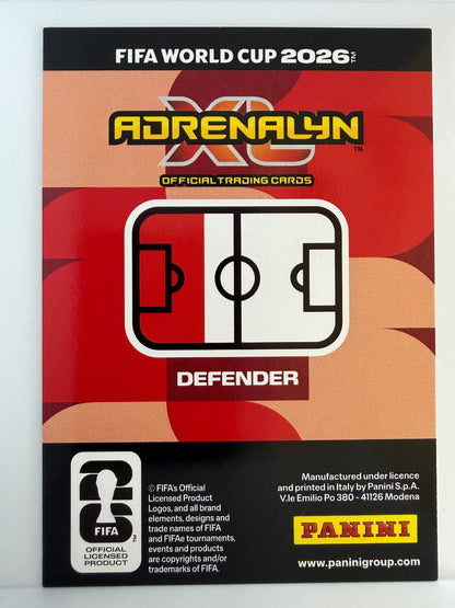 Derek Cornelius Base Panini Adrenalyn XL FIFA World Cup 87 NM (Back)