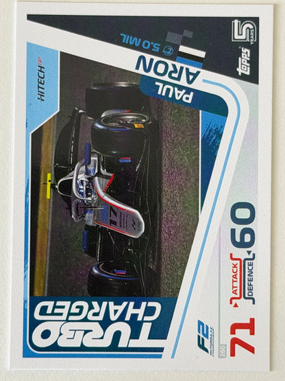Paul Aron Base Topps Turbo Attax F1 260 NM